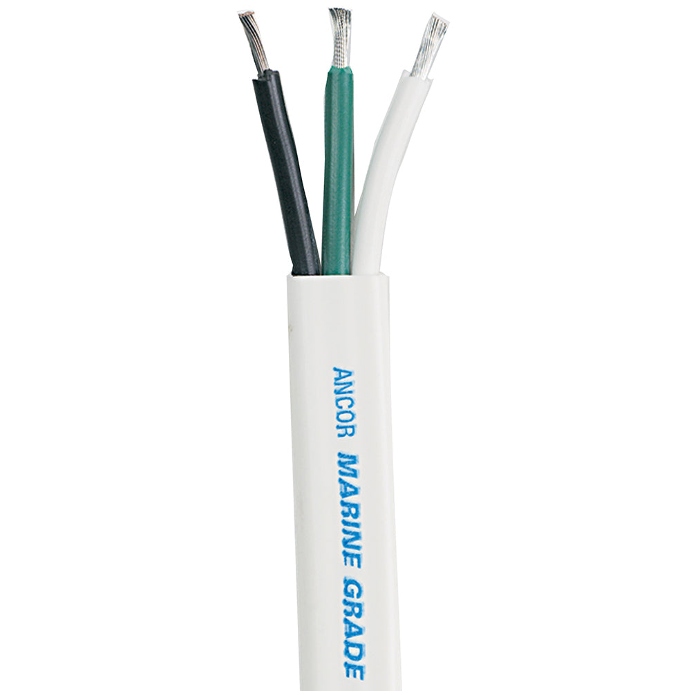 Ancor White Triplex Cable - 16/3 AWG - Flat - 100' [131710] - First Stop Marine