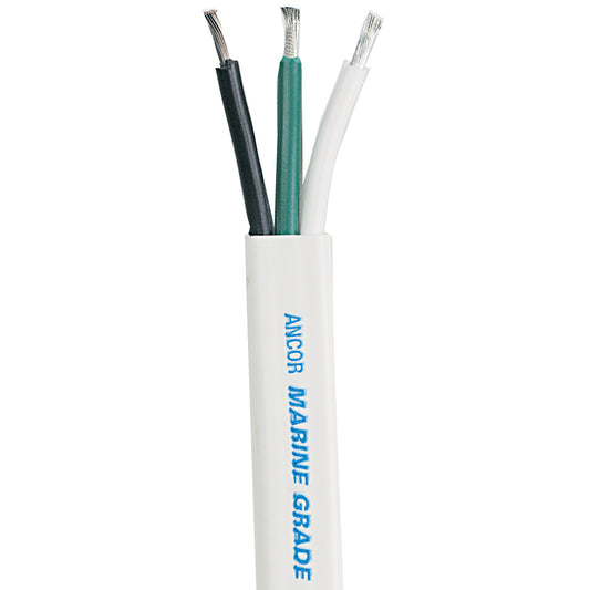 Ancor White Triplex Cable - 14/3 AWG - Flat - 250' [131525] - First Stop Marine