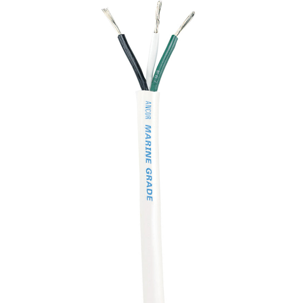 Ancor White Triplex Cable - 14/3 AWG - Round - 100' [133510] - First Stop Marine