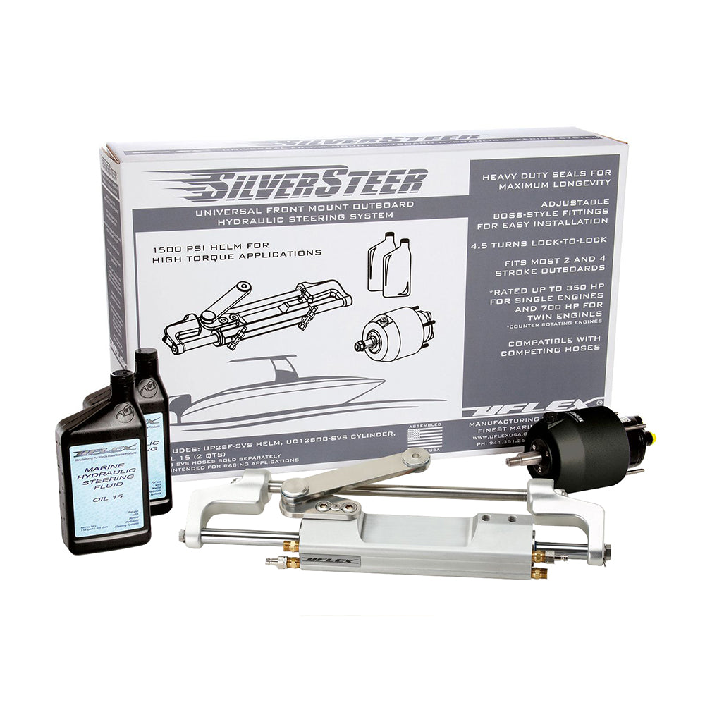 Uflex SilverSteer 2.0 High-Performance Front Mount Outboard Hydraulic Steering System - 1500PSI FM V2 [SILVERSTEER2.0B] - First Stop Marine