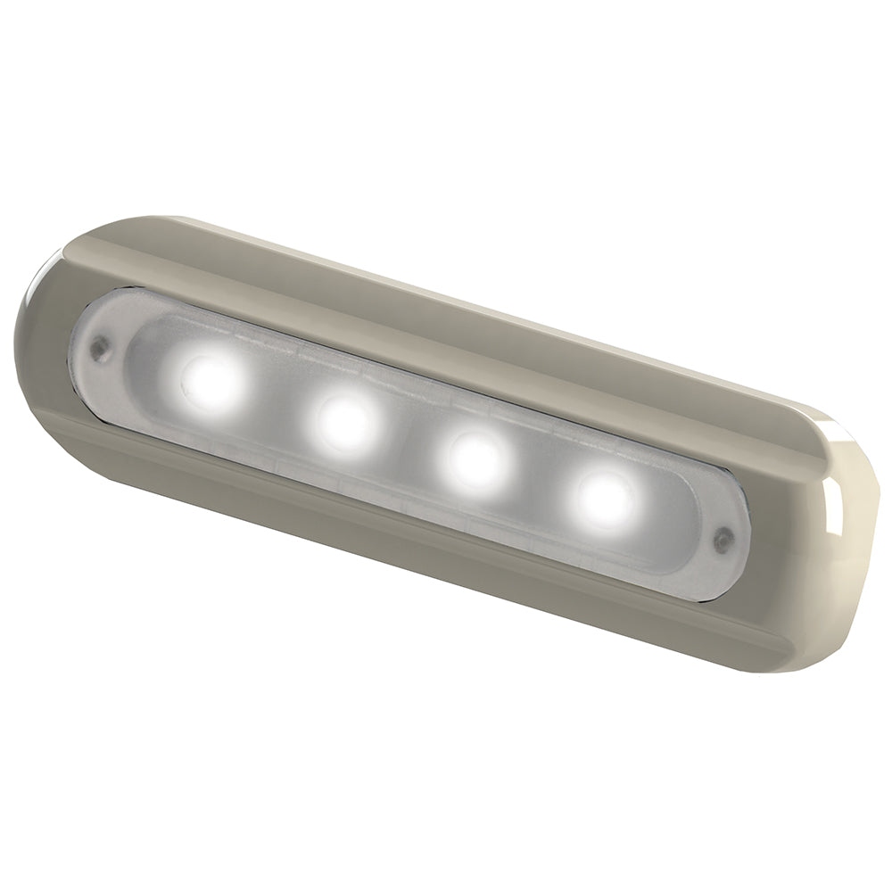 TACO 4-LED Deck Light - Flat Mount - White Housing [F38-8800W-1] - First Stop Marine