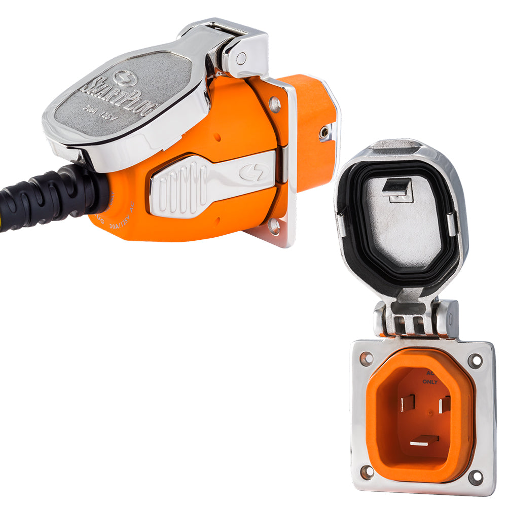 SmartPlug 30 AMP Inlet  Female Cord Connector Combo - Stainless Steel [B30ASSYNT] - First Stop Marine