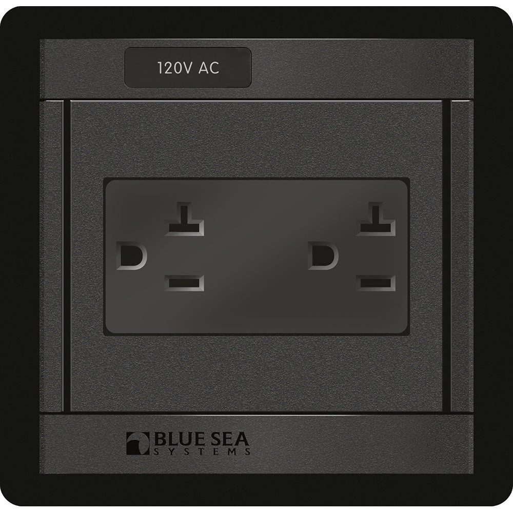 Blue Sea 1479 360 Panel - 120V AC DUal Outlet [1479] - First Stop Marine