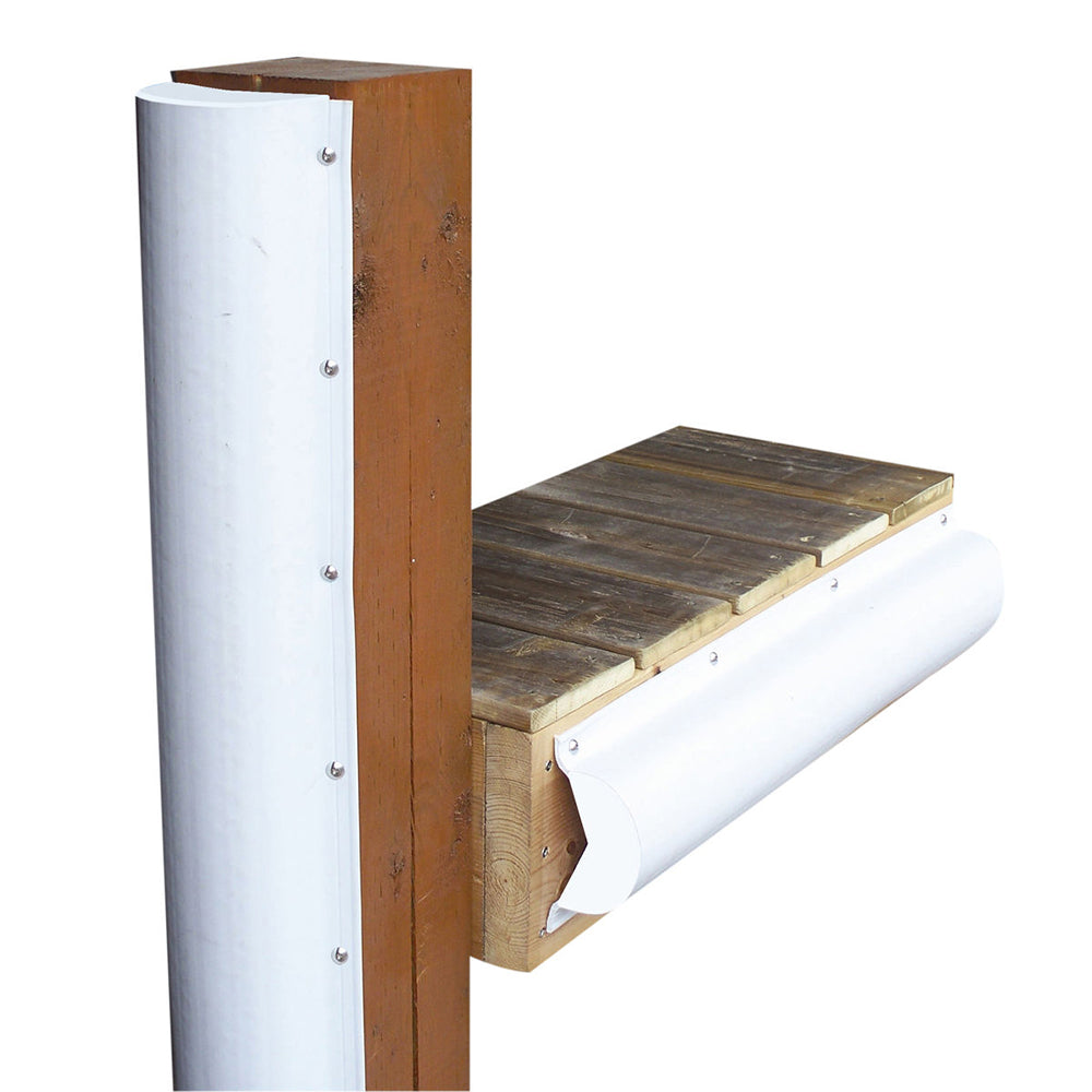 Dock Edge Piling Bumper - One End Capped - 6' - White [1020-F] - First Stop Marine