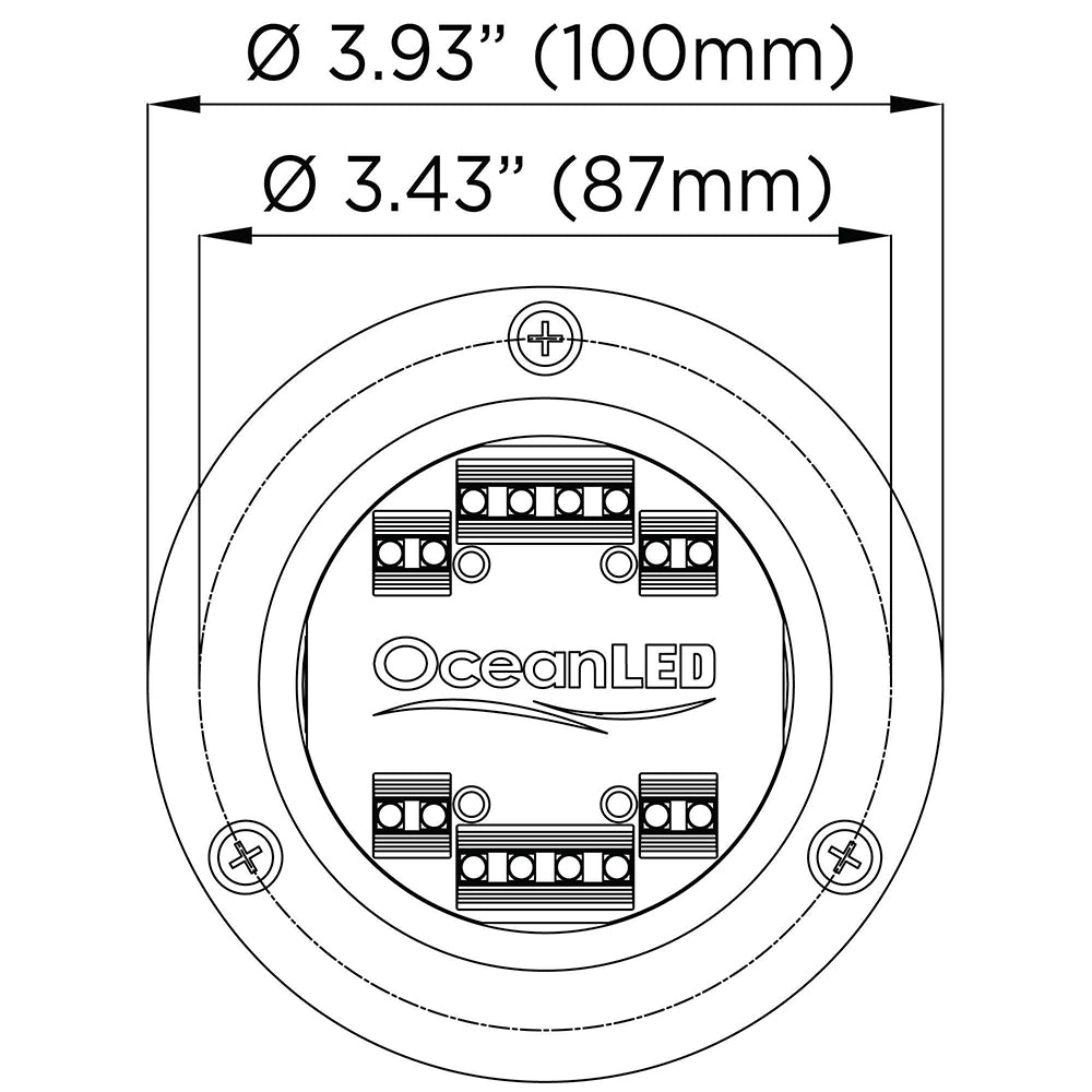 OceanLED Sport S3166S Underwater LED Light - Ultra White [012102W] - First Stop Marine