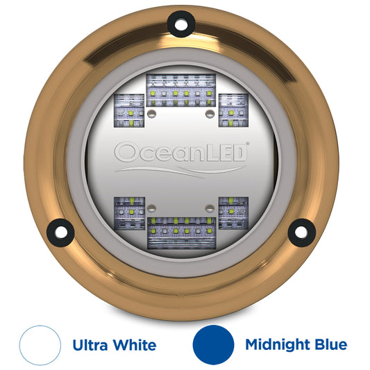 OceanLED Sport S3124s Underwater LED Light - Ultra White/Midnight Blue [012103BW] - First Stop Marine