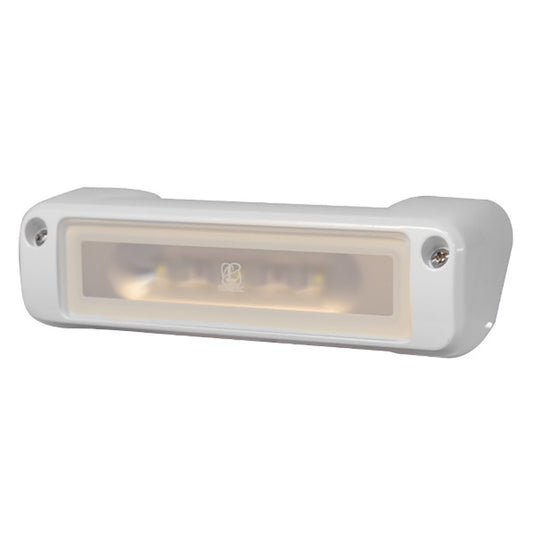 Lumitec Perimeter Light - White Finish - White/Red Dimming [101477] - First Stop Marine