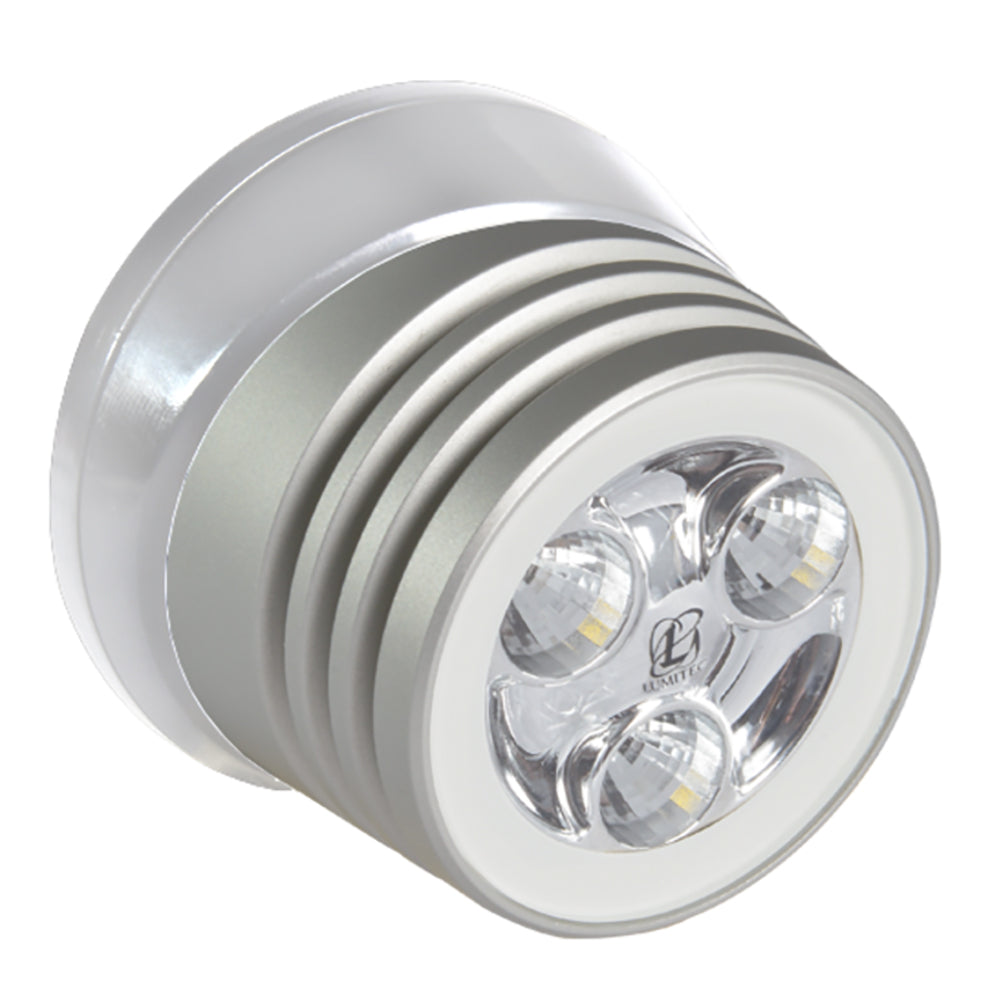 Lumitec Zephyr LED Spreader/Deck Light - Brushed White Base - White Non-Dimming [101325] - First Stop Marine