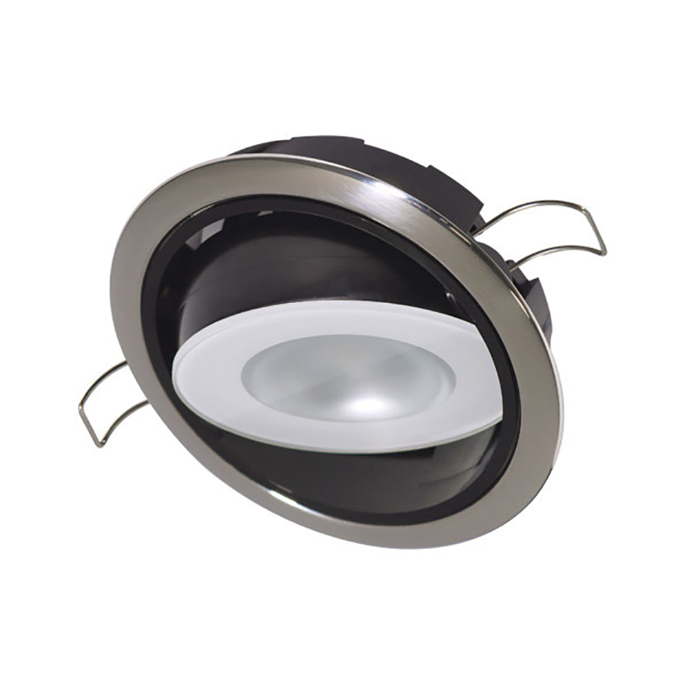 Lumitec Mirage Positionable Down Light - Spectrum RGBW Dimming - Polished Bezel [115117] - First Stop Marine