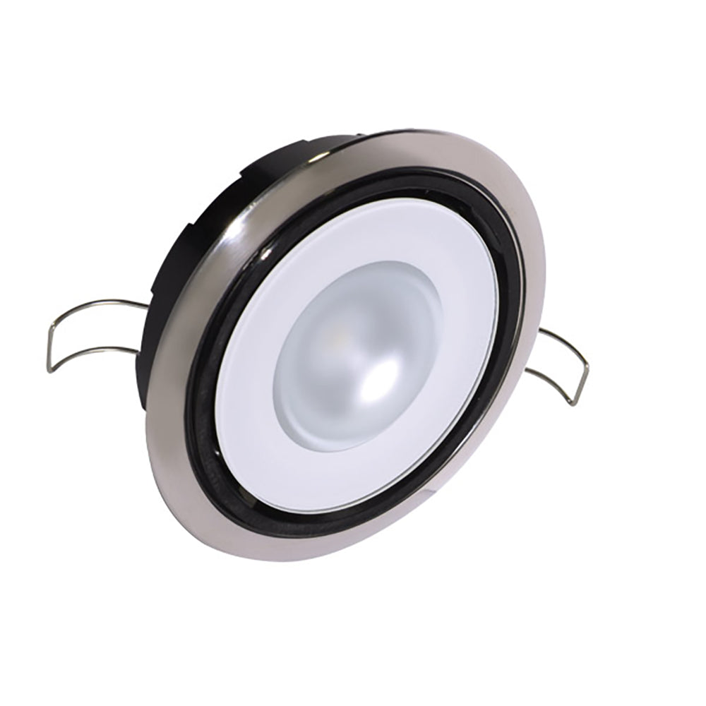 Lumitec Mirage Positionable Down Light - Spectrum RGBW Dimming - Polished Bezel [115117] - First Stop Marine