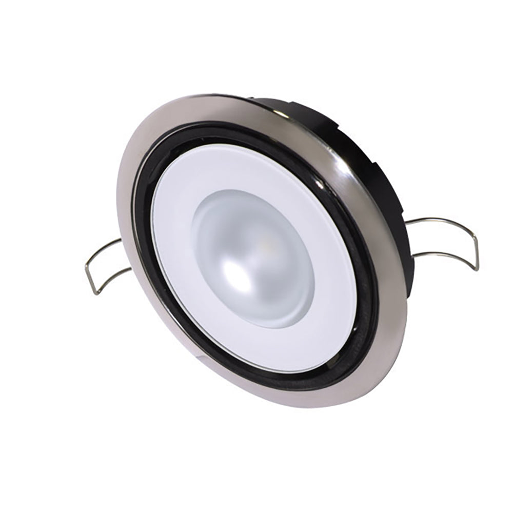 Lumitec Mirage Positionable Down Light - Spectrum RGBW Dimming - Polished Bezel [115117] - First Stop Marine