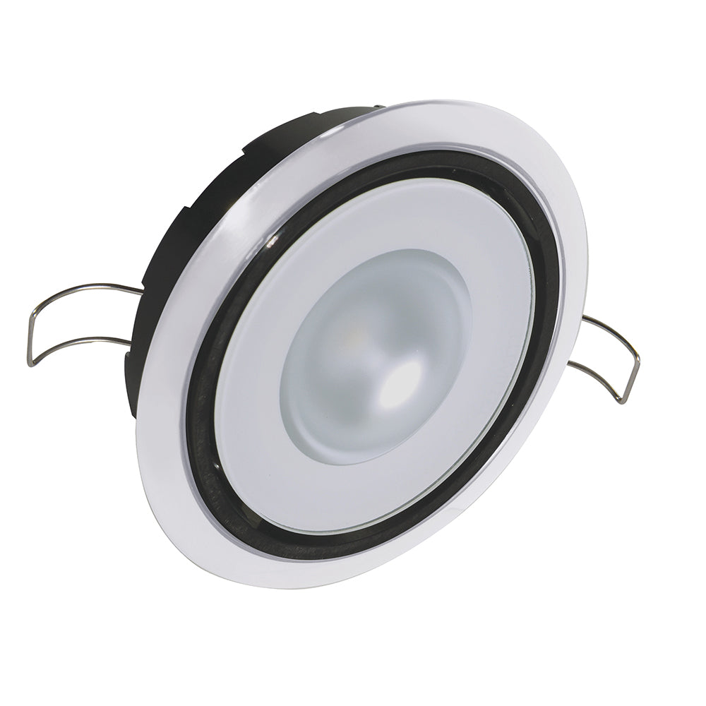 Lumitec Mirage Positionable Down Light - Spectrum RGBW Dimming - White Bezel [115127] - First Stop Marine