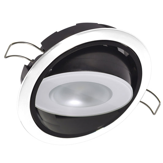 Lumitec Mirage Positionable Down Light - Spectrum RGBW Dimming - White Bezel [115127] - First Stop Marine