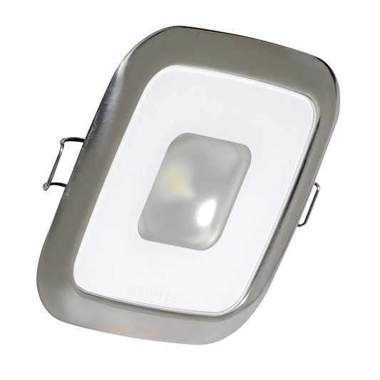 Lumitec Square Mirage Down Light - Spectrum RGBW Dimming - Polished Bezel [116117] - First Stop Marine