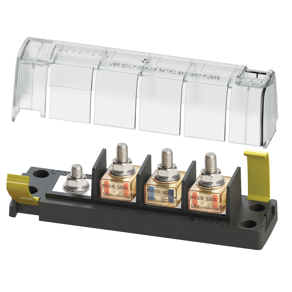 Blue Sea 5196 MRBF Surface Mount 3 Circuit Fuse Block - Common Source [5196] - First Stop Marine