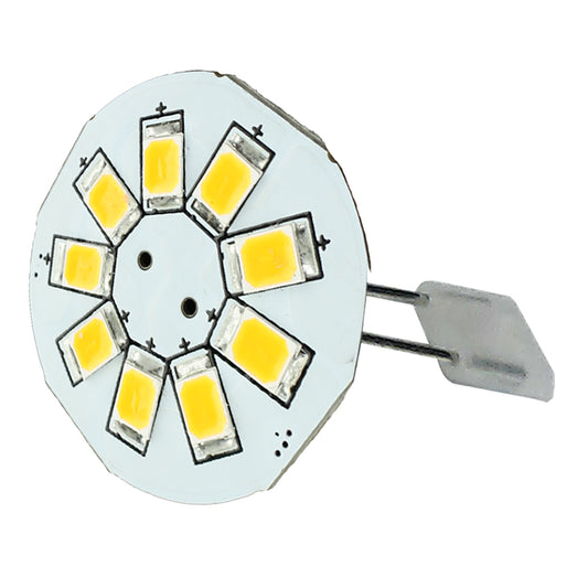 Lunasea G4 Back Pin 0.9" LED Light - Cool White [LLB-21BC-21-00] - First Stop Marine