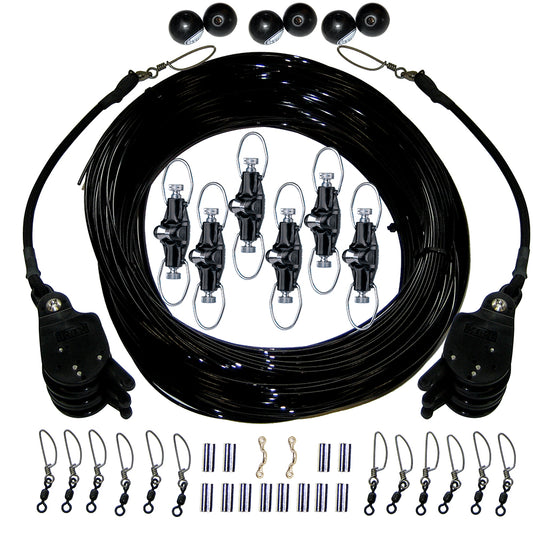 Rupp Triple Rigging Kit W/Lok-Ups & Nok-Outs - 520' Black Mono Cord [CA-0160-MO] - First Stop Marine