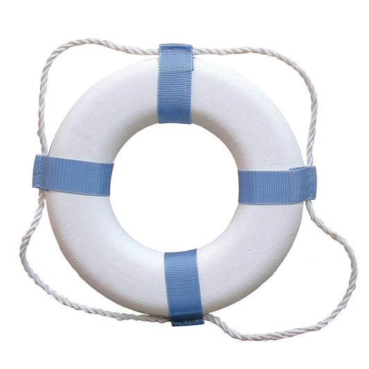 Taylor Made Decorative Ring Buoy - 20" - White/Blue - Not USCG Approved [372] - First Stop Marine