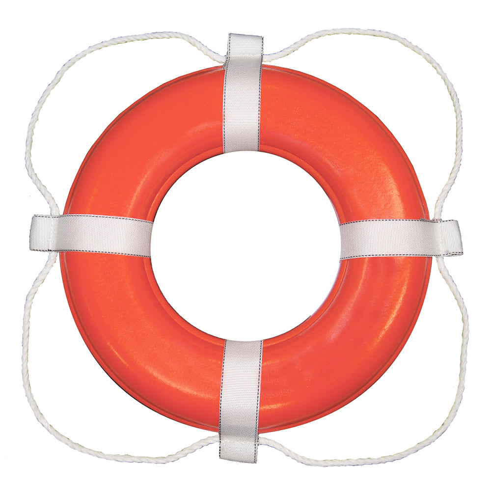 Taylor Made Foam Ring Buoy - 20" - Orange w/White Grab Line [363] - First Stop Marine