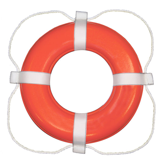 Taylor Made Foam Ring Buoy - 24" - Orange w/White Grab Line [364] - First Stop Marine