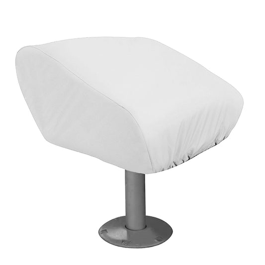 Taylor Made Folding Pedestal Boat Seat Cover - Vinyl White [40220] - First Stop Marine