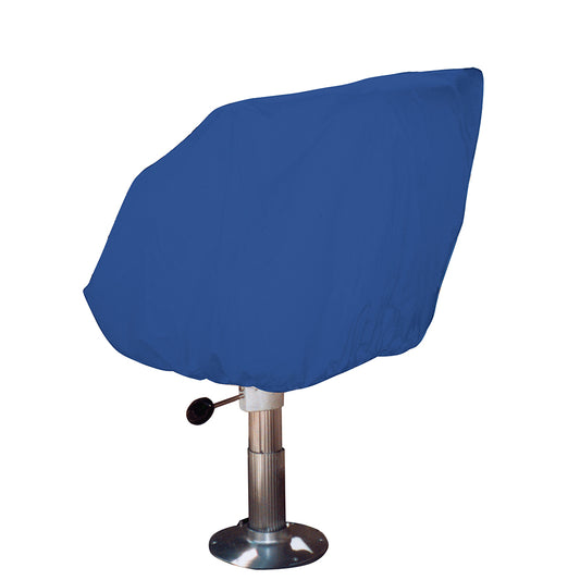 Taylor Made Helm/Bucket/Fixed Back Boat Seat Cover - Rip/Stop Polyester Navy [80230] - First Stop Marine