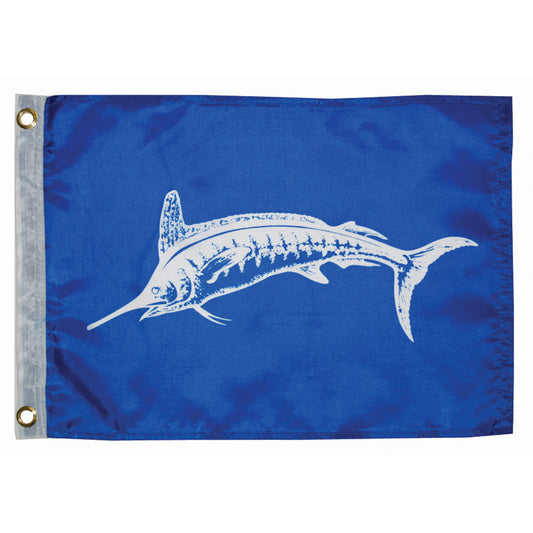 Taylor Made 12" x 18" White Marlin Flag [3018] - First Stop Marine