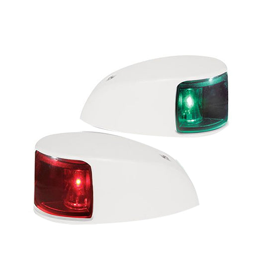 Hella Marine NaviLED Deck Mount Port & Starboard Pair - 2nm - Colored Lens/White Housing [980620811] - First Stop Marine