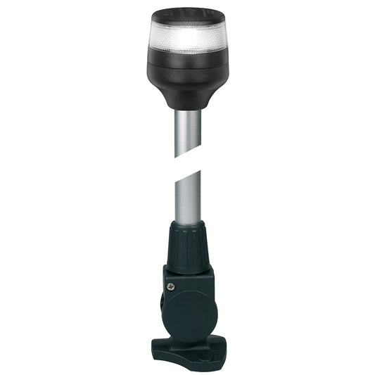 Hella Marine NaviLED 360 Compact All Round Lamp - 2nm - 12" Fold Down Base - Black [980960301] - First Stop Marine