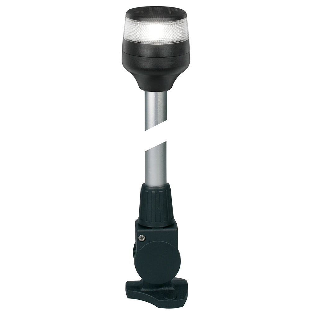 Hella Marine NaviLED 360 Compact All Round Lamp - 2nm - 24" Fold Down Base - Black [980960341] - First Stop Marine