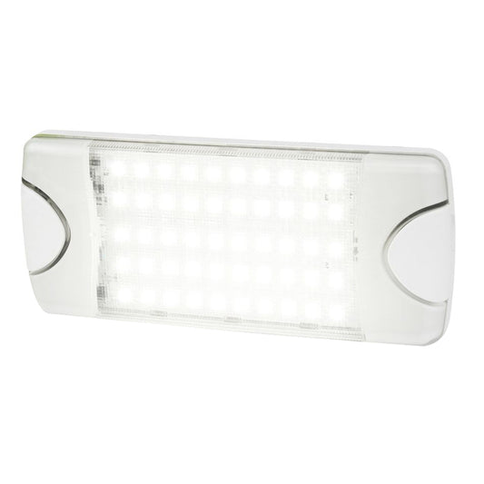 Hella Marine DuraLED 50 Low Profile Interior/Exterior Lamp - White LED Spreader Beam [980629001] - First Stop Marine