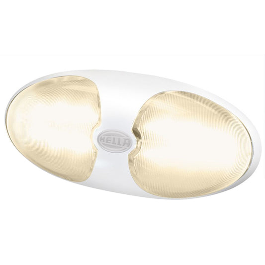 Hella Marine DuraLED 12 Interior/Exterior Lamp - Warm White LED - White Housing [959700701] - First Stop Marine