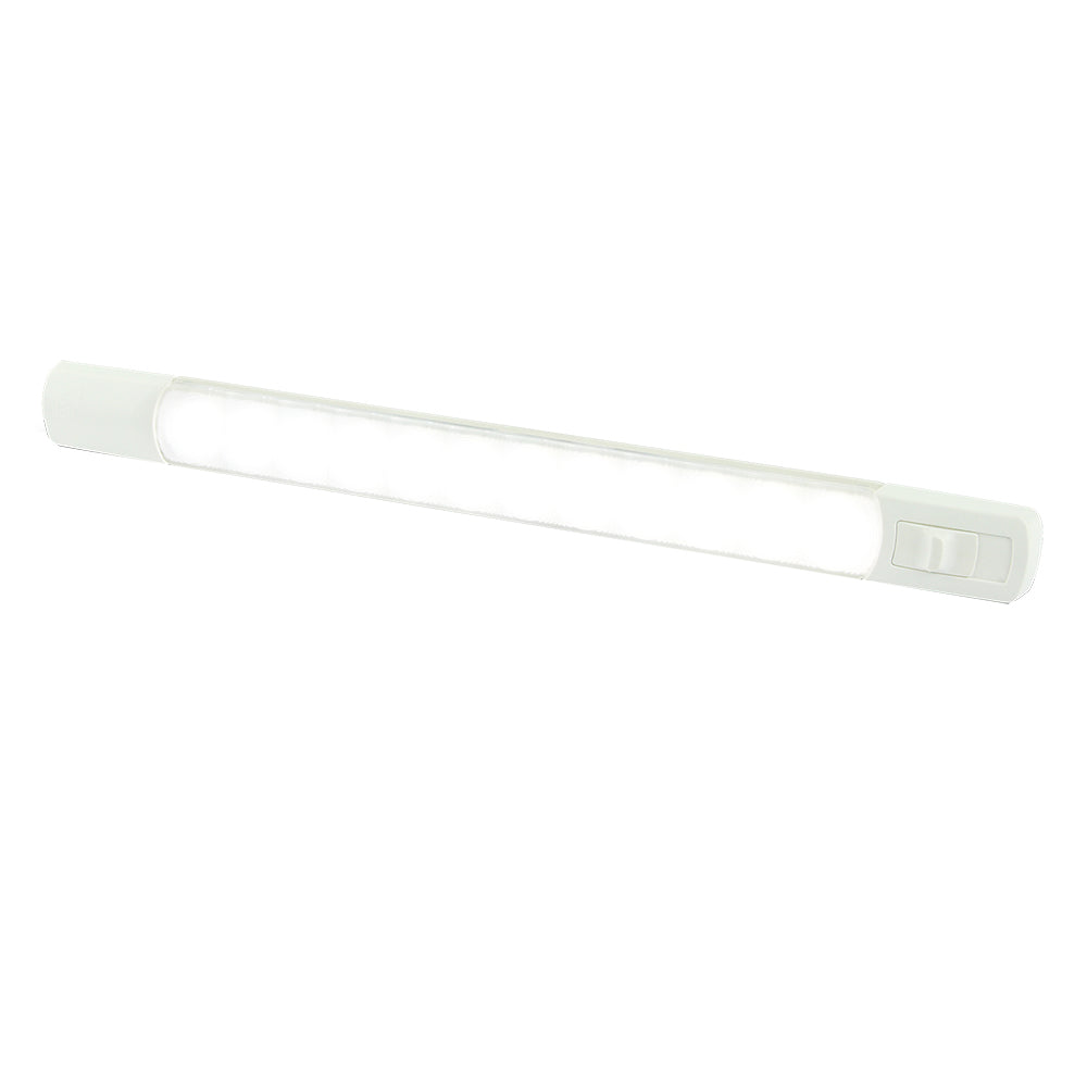 Hella Marine Surface Strip Light w/Switch - White LED - 12V [958123001] - First Stop Marine
