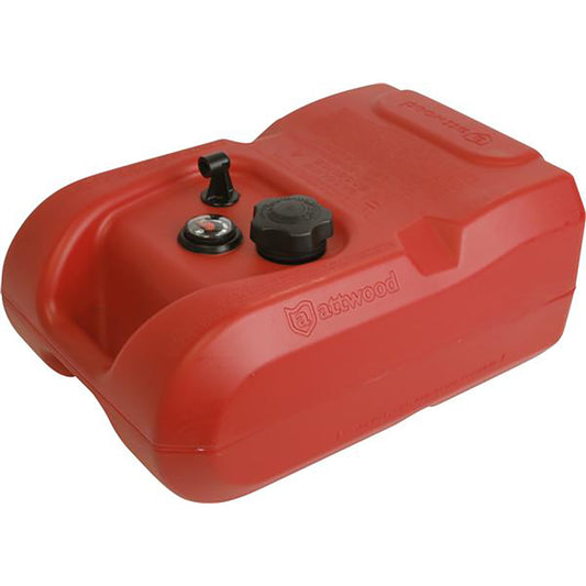 Attwood Portable Fuel Tank - 6 Gallon w/Gauge [8806LPG2] - First Stop Marine