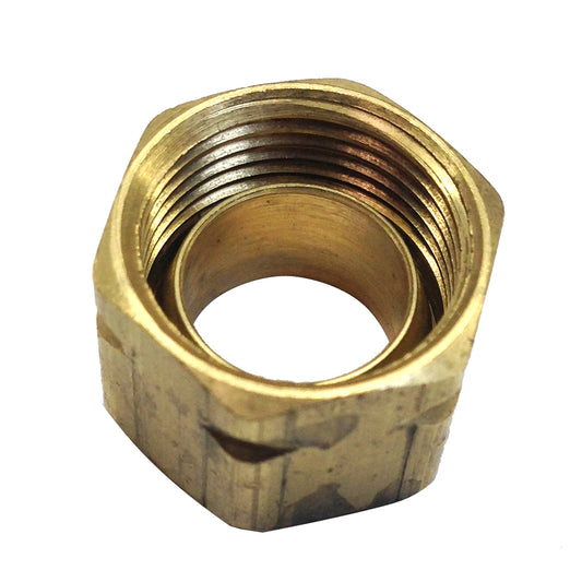 Uflex Brass Compression Nut w/Sleeve #61CA-6 [71004K] - First Stop Marine