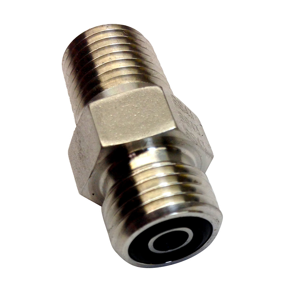 Uflex Powertech Male Connector f/Autopilot to ORF Hose [UPS 4-4 FLO-SS] - First Stop Marine