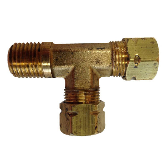 Uflex Male Run T-Fitting - 3/8" x 3/8" Tube x 1/4" NPT [171CA-6-4] - First Stop Marine
