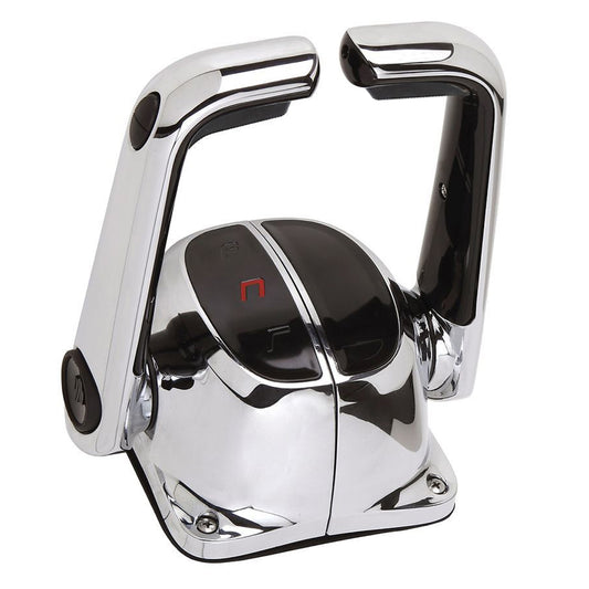 UflexTwin Lever Top Mount Control w/Neutral Lock  Trim Switch - Chrome [B502CHT/L] - First Stop Marine