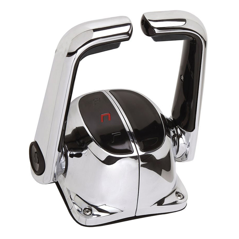 UflexTwin Lever Top Mount Control w/Neutral Lock - No Trim Switch - Chrome [B502CH/L] - First Stop Marine