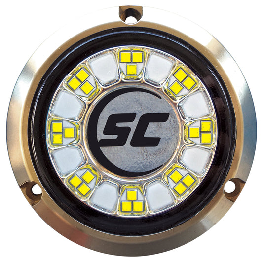 Shadow-Caster SCR-24 Bronze Underwater Light - 24 LEDs - Great White [SCR-24-GW-BZ-10] - First Stop Marine