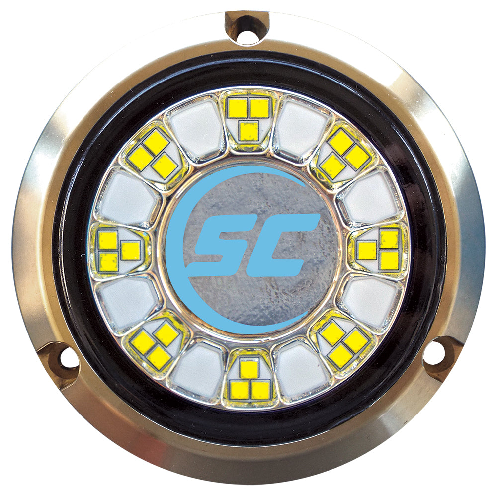 Shadow-Caster SCR-24 Bronze Underwater Light - 24 LEDs - Bimini Blue [SCR-24-BB-BZ-10] - First Stop Marine