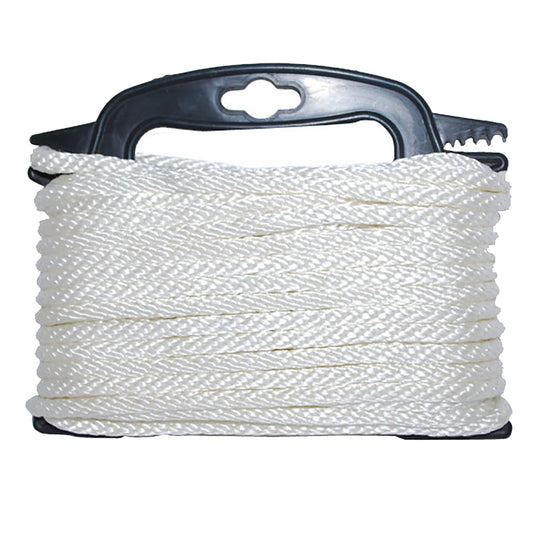 Attwood Braided Nylon Rope - 3/16" x 100' - White [117553-7] - First Stop Marine