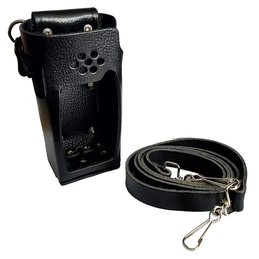 Standard Horizon Leather Case w/Belt Loop  Shoulder Strap [SHC-18] - First Stop Marine