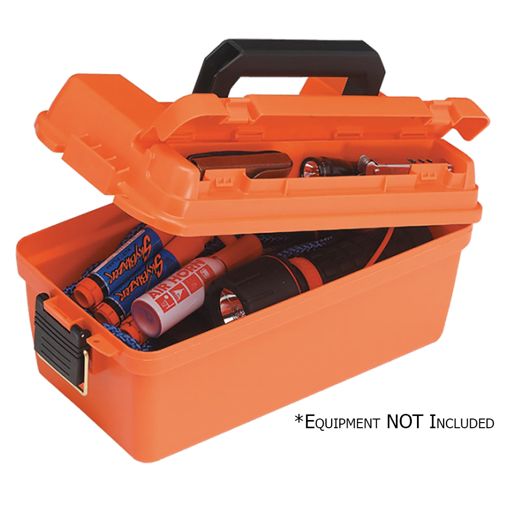 Plano Small Shallow Emergency Dry Storage Supply Box - Orange [141250] - First Stop Marine