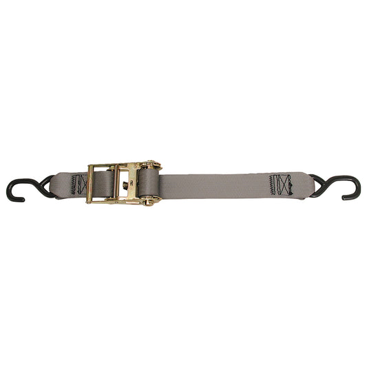 CargoBuckle Multipurpose Ratchet Strap Tie-Down w/S-Hooks - 2" x 15 [F13758] - First Stop Marine