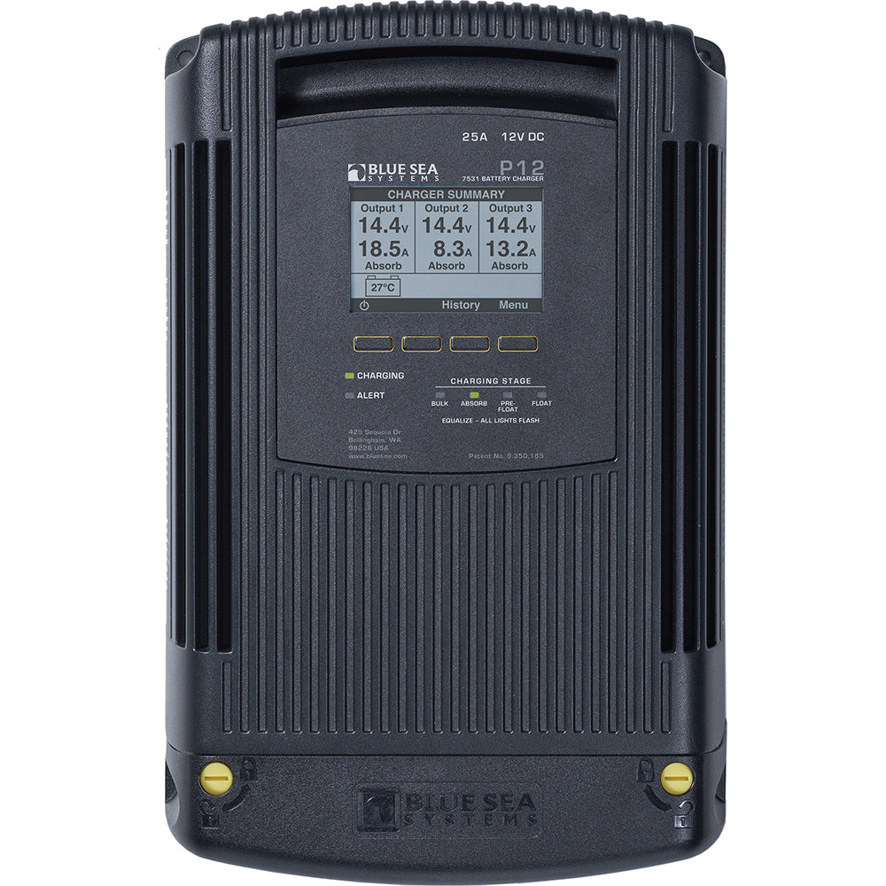 Blue Sea 7531 P12 Battery Charger - 12V DC 25A [7531] - First Stop Marine