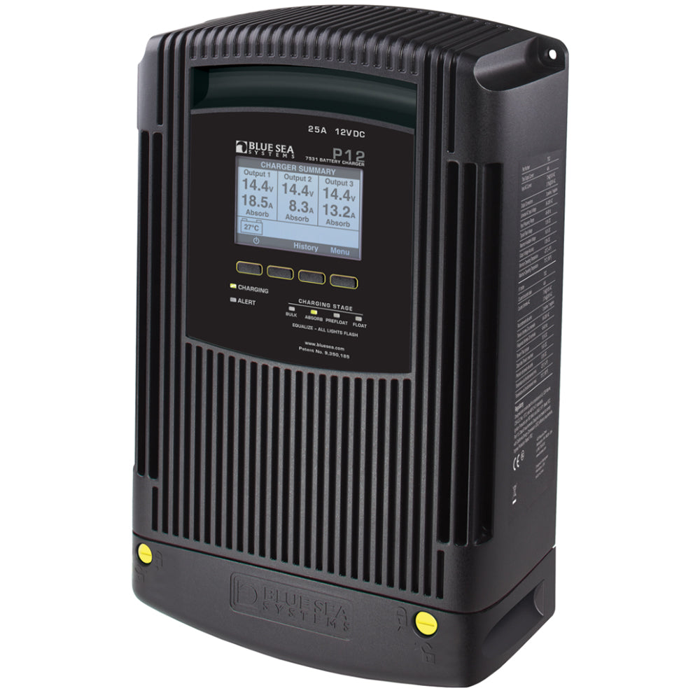 Blue Sea 7531 P12 Battery Charger - 12V DC 25A [7531] - First Stop Marine