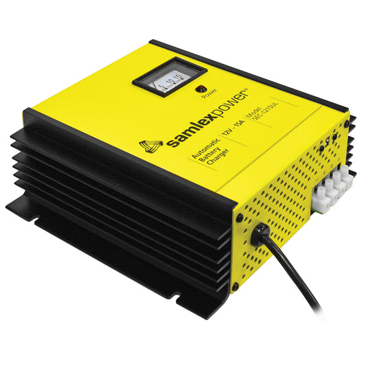 Samlex 15A Battery Charger - 12V - 3-Bank - 3-Stage w/Dip Switch  Lugs [SEC-1215UL] - First Stop Marine