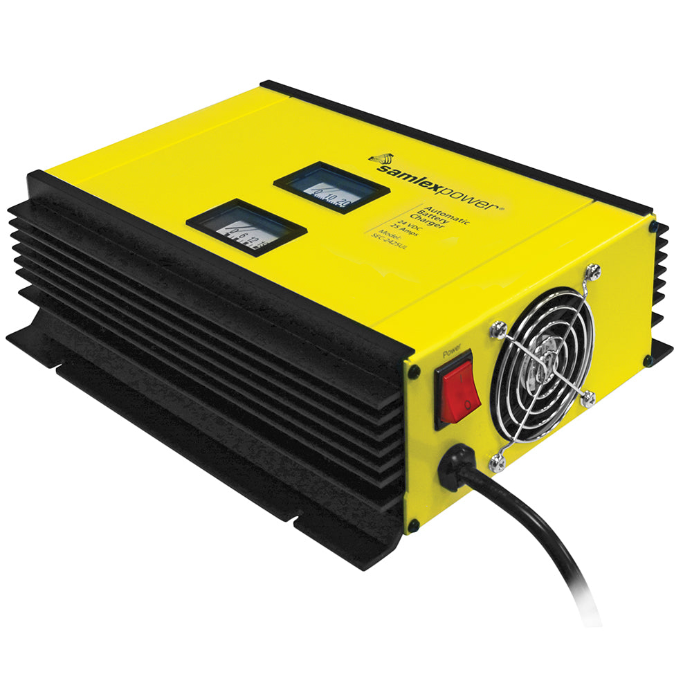 Samlex 25A Battery Charger - 24V - 2-Bank - 3-Stage w/Dip Switch  Lugs - Includes Temp Sensor [SEC-2425UL] - First Stop Marine
