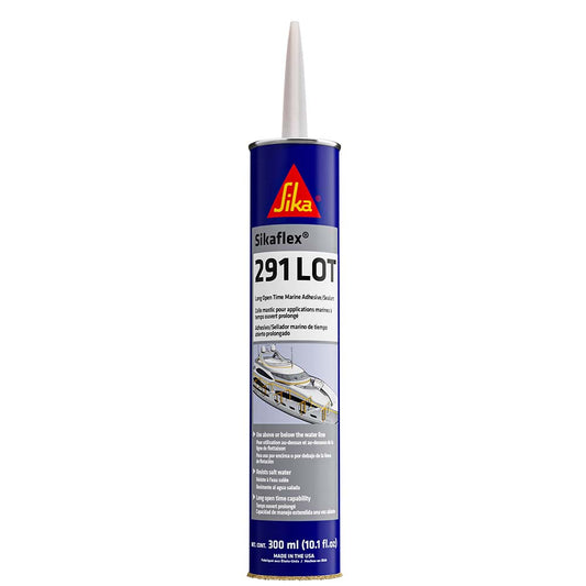 Sika Sikaflex 291 LOT Slow Cure Adhesive  Sealant 10.3oz(300ml) Cartridge - White [90925] - First Stop Marine